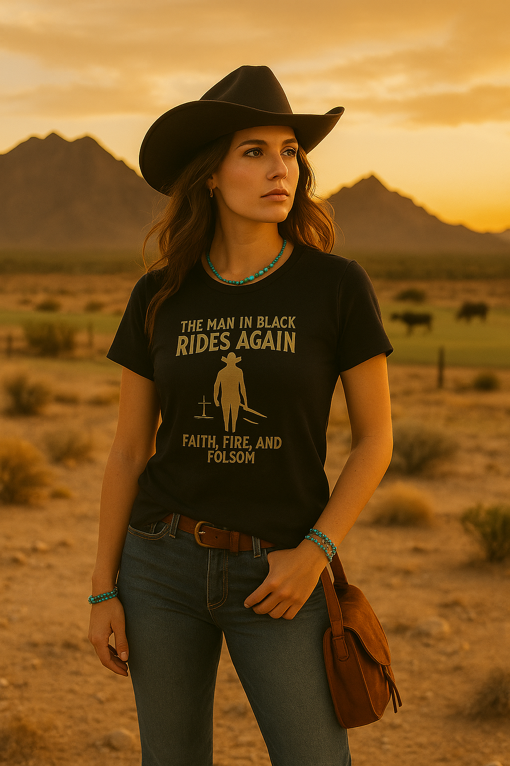 The Man in Black Shirt