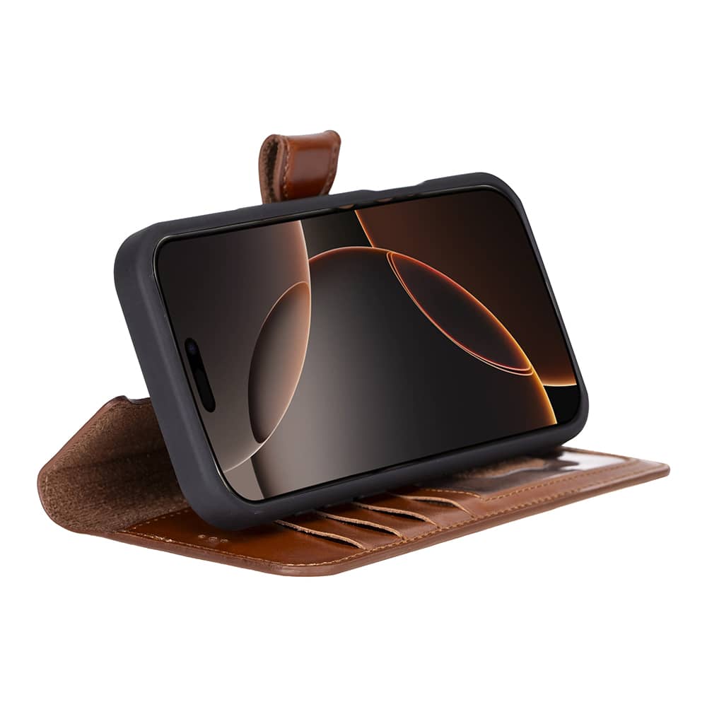 Leather iPhone 16 Pro Max Detachable Wallet Case-2