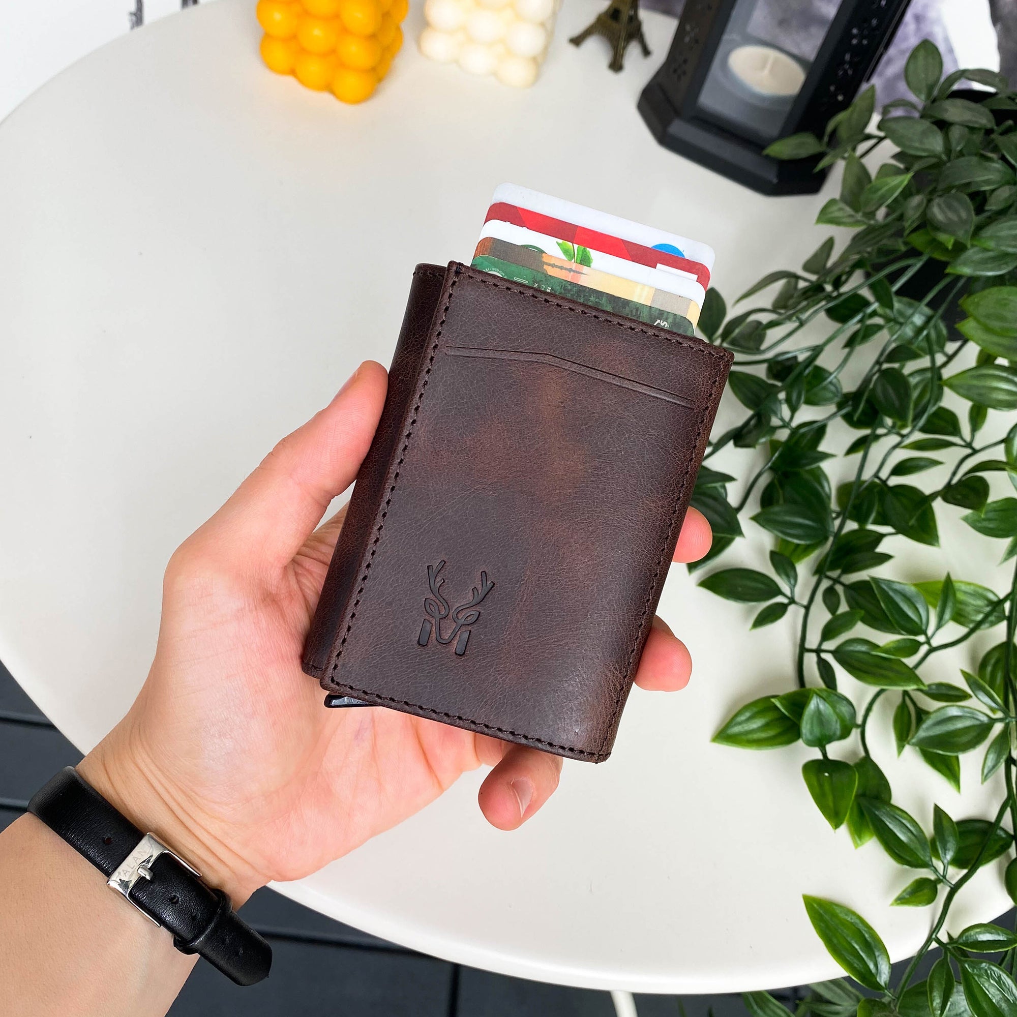 Pescol - Genuine Leather RFID Protection Card Holder/Wallet-6