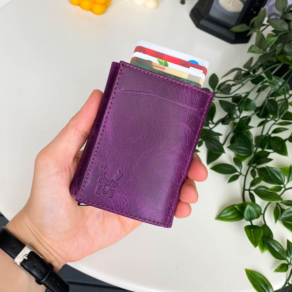 Pescol - Genuine Leather RFID Protection Card Holder/Wallet-8