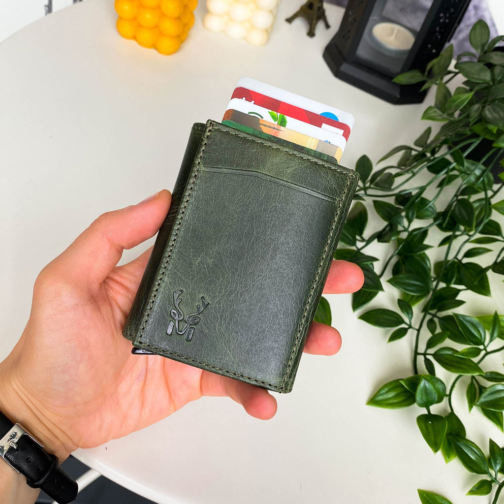 Pescol - Genuine Leather RFID Protection Card Holder/Wallet-10