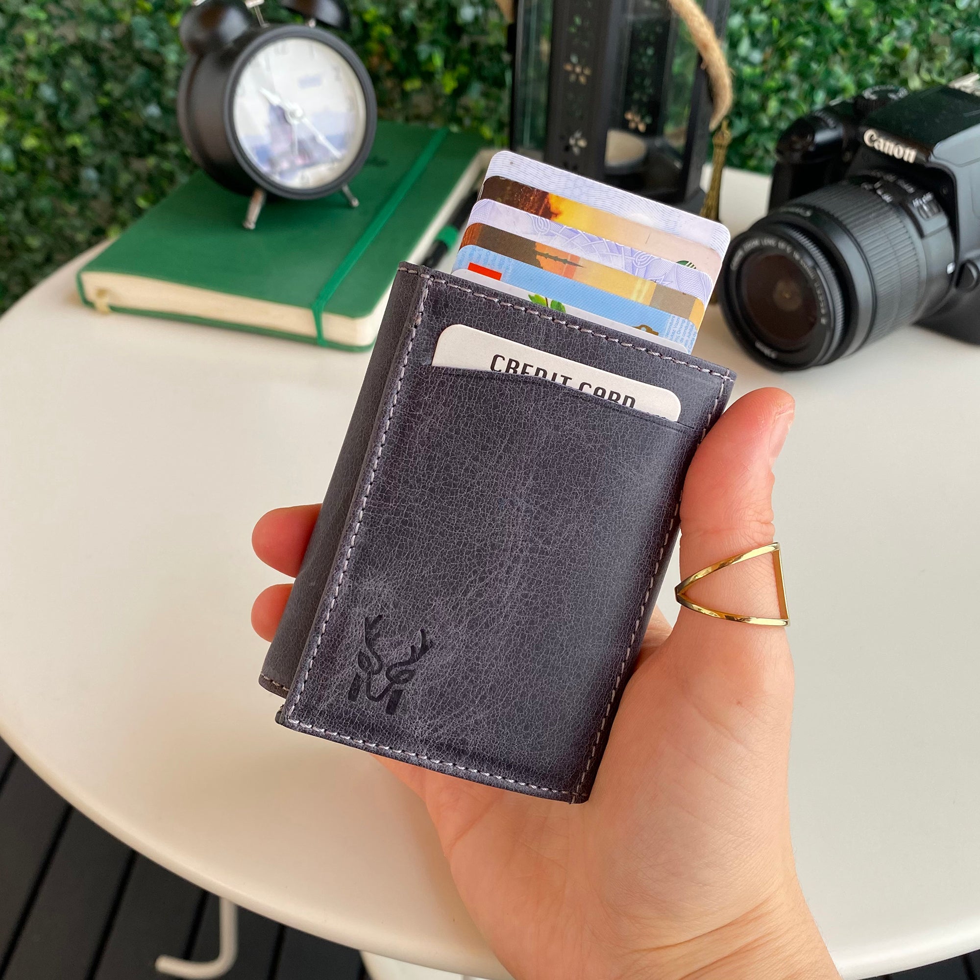 Pescol - Genuine Leather RFID Protection Card Holder/Wallet-5